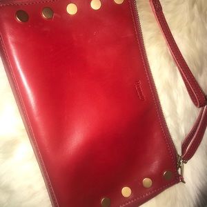 Hammitt Red Leather Clutch/crossbody